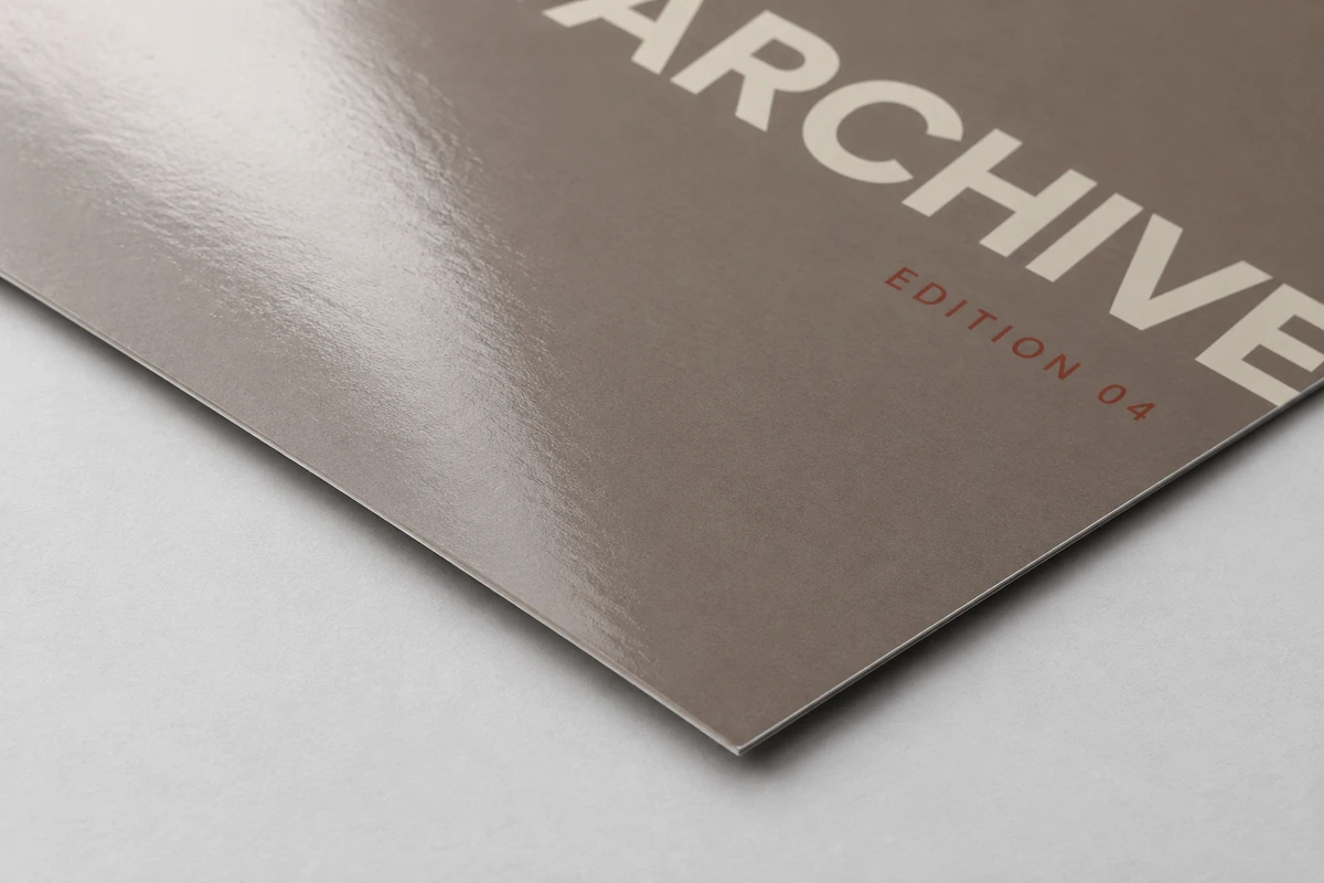 Gloss lamination surface detail