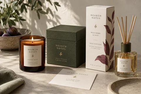 Packaging examples for Candle & Home Fragrance