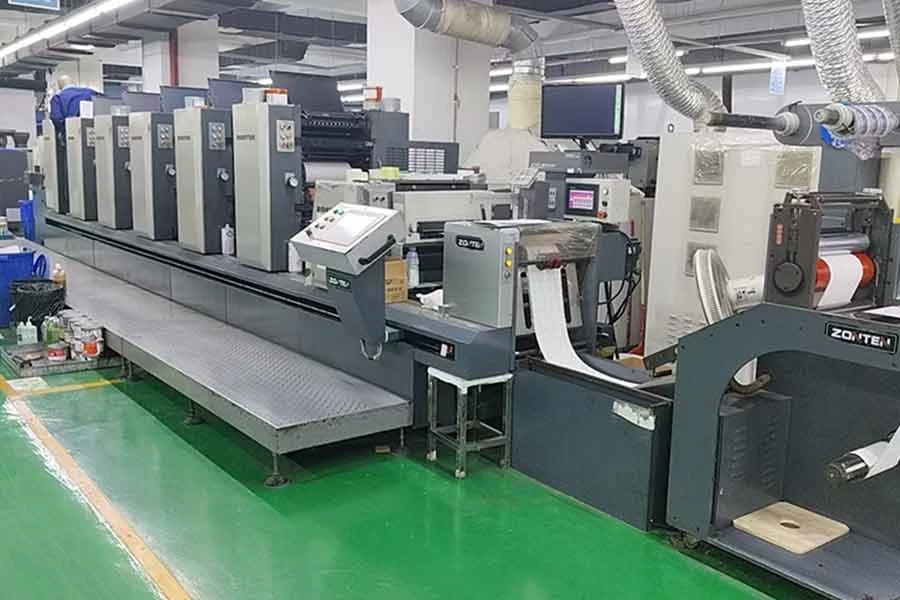Printing equipment on the MEIKEI production floor