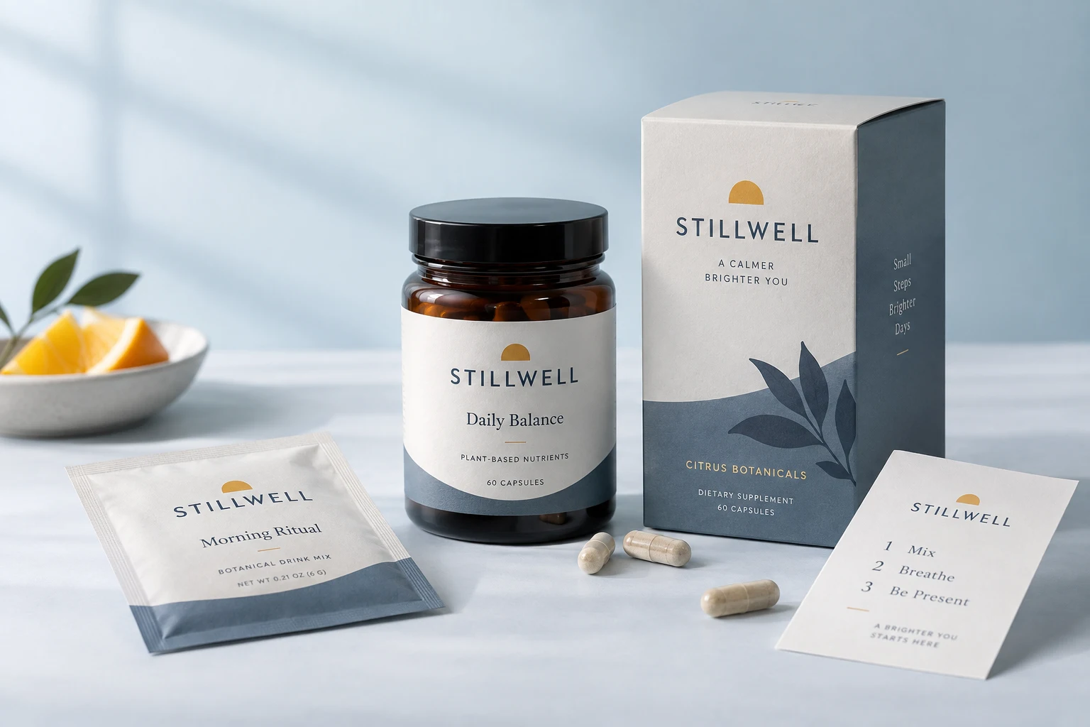 Illustrative Health & Wellness packaging range
