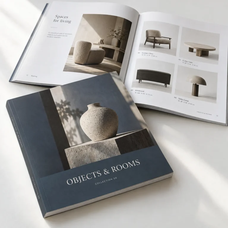 Design Perfect Bound printed booklet and leaflet sample
