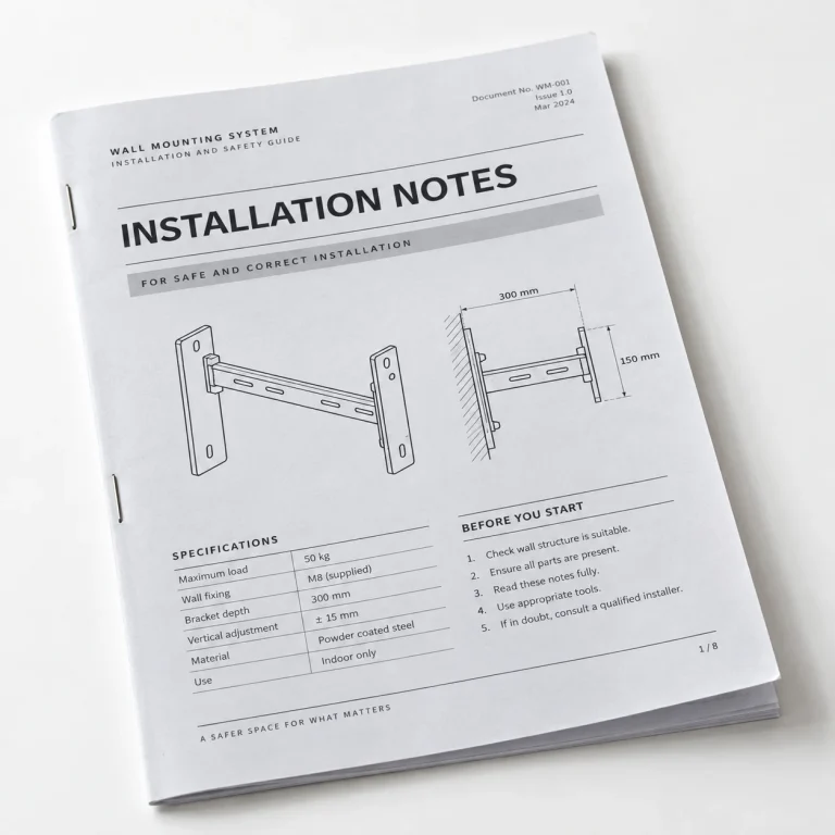 Side Stitch printed booklet and leaflet sample